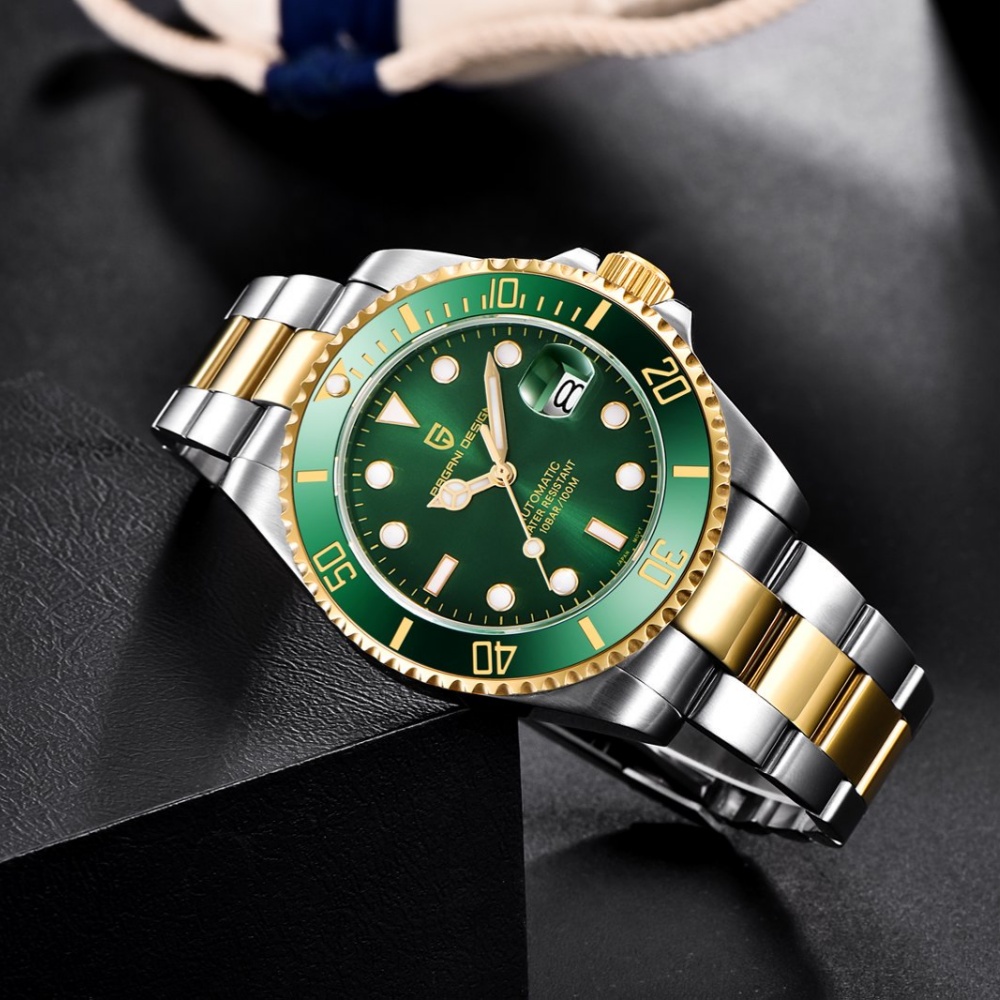 PAGANI Design PD1639 Men Autom - Rolex Watch Submariner recension och pris