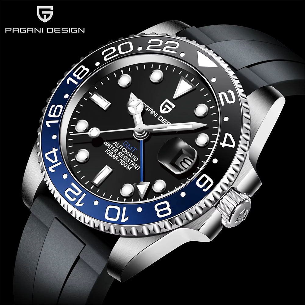 PAGANI DESIGN 40mm GMT Men's M - Rolex Watch Submariner recension och pris
