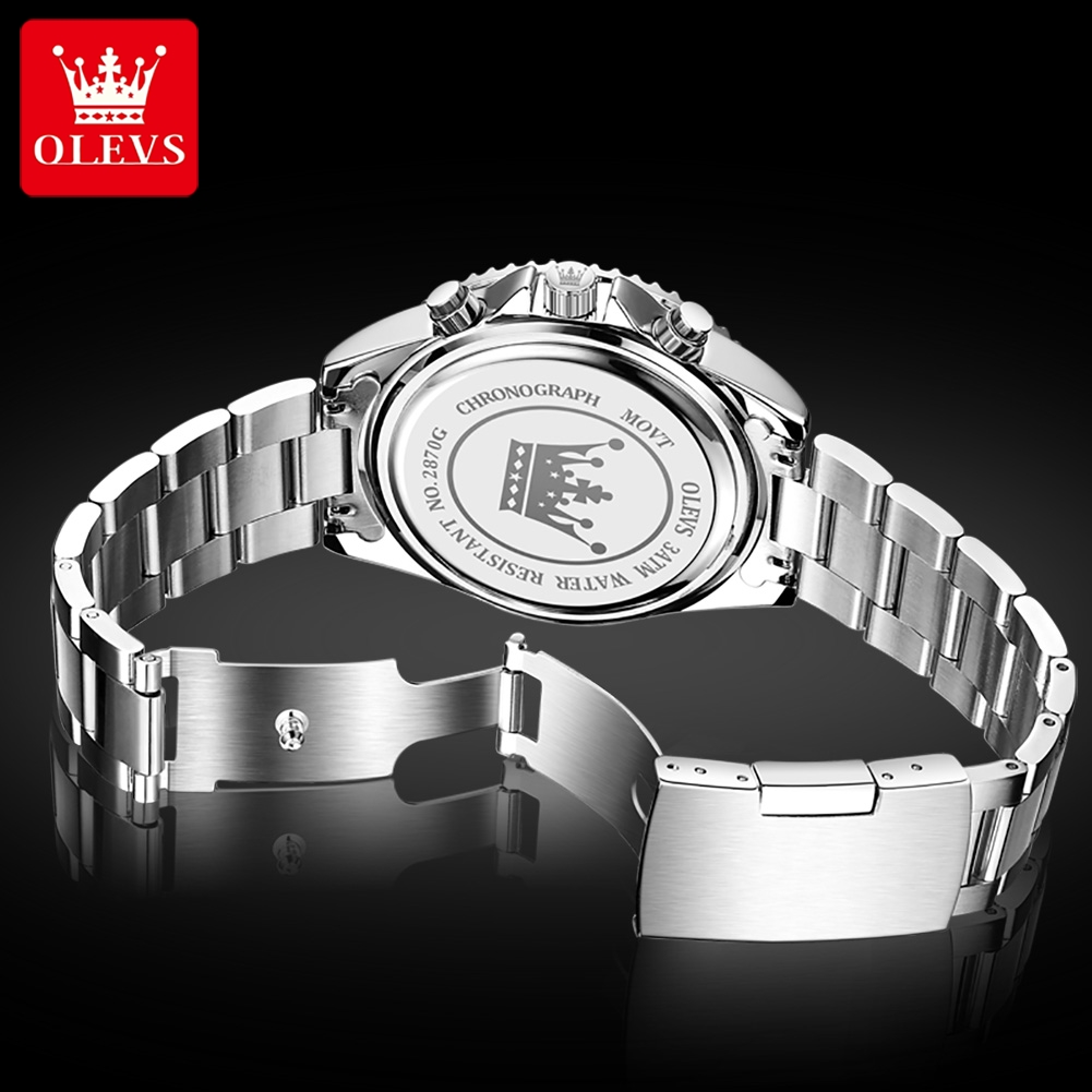 OLEVS 2870 Men's Watches Moon  - Rolex Watch Submariner recension och pris