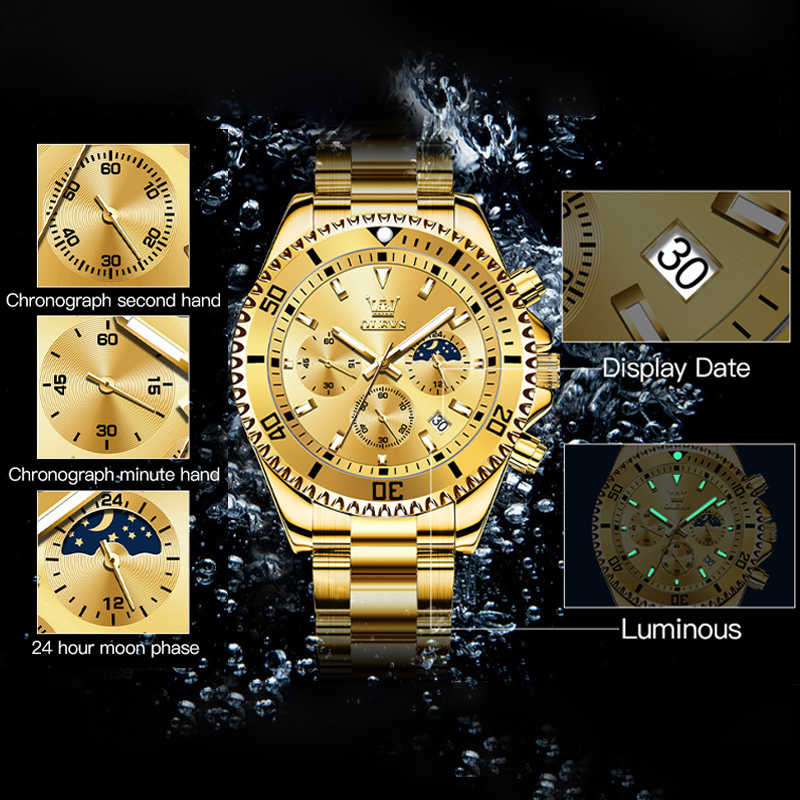 OLEVS 2870 Men's Watch Top Bra - Rolex Watch Submariner recension och pris